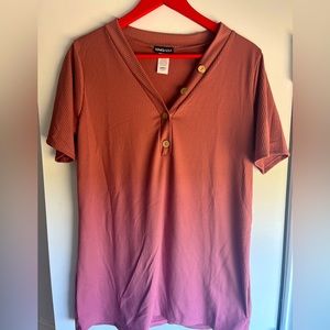 NWOT - Heimish Blush/Mauve Top - Size L